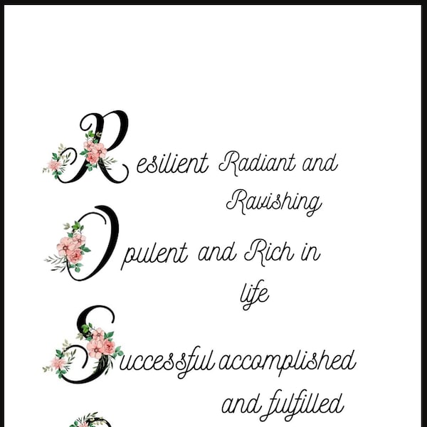 Beautiful customised Physical and Digital Acrostic Poem | Personalised Poetry for a Friend, Family or colleague | Customised Name Art Prints