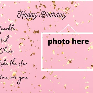 Beautiful birthday print for a girlfriend | boyfriend | family | friends or work colleague