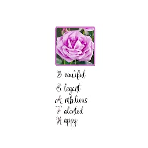 Poema acróstico personalizado en formato físico y digital / Impresión personalizada / Poesía para un amigo / Impresiones artísticas con nombre personalizado