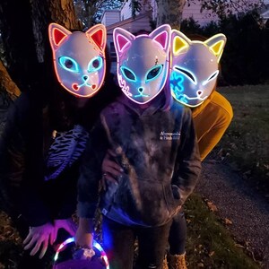 3 pièces/ensemble masque lumineux LED et gants squelette ensemble