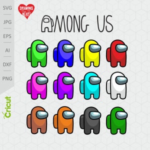Among Us Pack Skins Vector Svg Png Dxf Ai Digital File Etsy