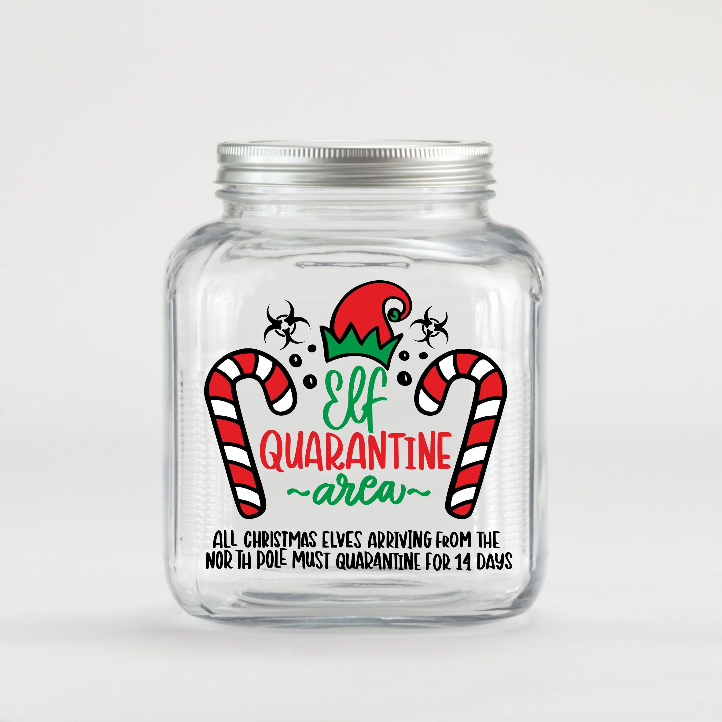 Christmas Elf Quarantine SVG cut file for cricut Quarantine Etsy