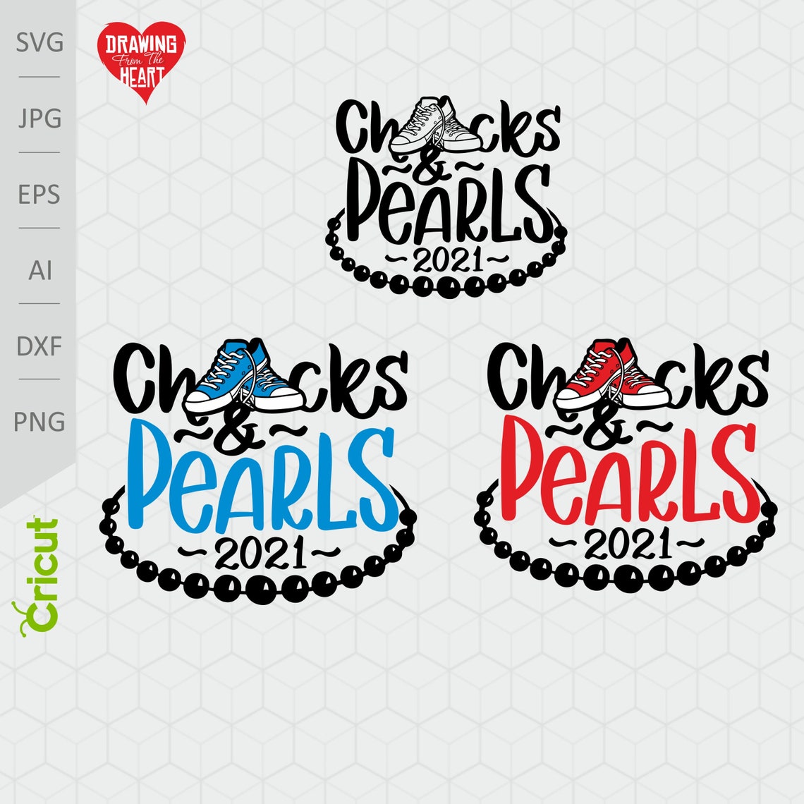 Chucks And Pearls Svg Bundle Cut File For Cricut Silhouette The Best