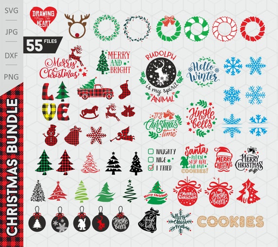 Xmas decoration 45 Christmas designs More Than 50/% off Paper cut template Svg files for Cricut and Silhouette CHRISTMAS BUNDLE in SVG