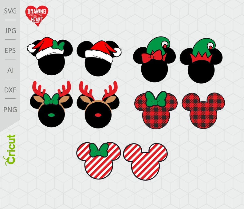 Download Disney Christmas Bundle Svg Cut Files Silhouette Studio | Etsy