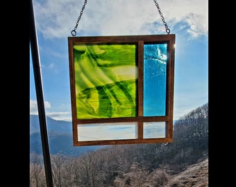 Framed Stained Glass Sun Catcher