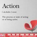 Action Quote SVG Printable Cut File for Cricut Silhouette, Clipart ...