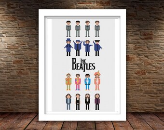 Beatles Cross Stitch Etsy