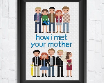 How I met your mother - PDF Cross Stitch Pattern - INSTANT DOWNLOAD