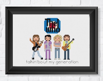 Parody The Who - PDF Cross Stitch Pattern - INSTANT DOWNLOAD