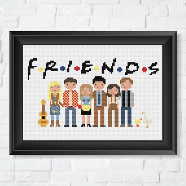 Friends - Tv show - The Reunion - PDF Cross Stitch Pattern - INSTANT DOWNLOAD