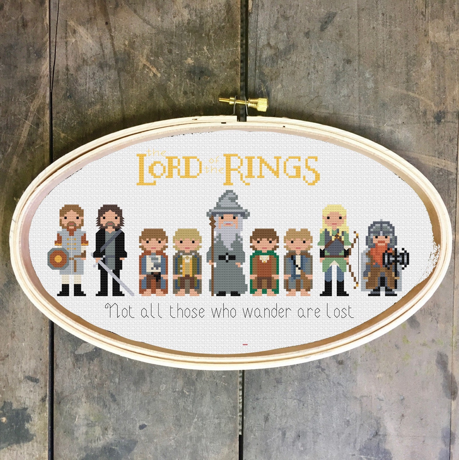 LOTR the Fellowship of the Ring Cross Stitch Pattern Pdf 