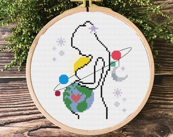 Mother Earth - PDF Cross Stitch Pattern - INSTANT DOWNLOAD