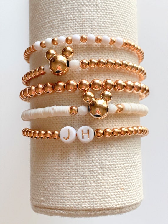 Rose gold disney bracelet deals