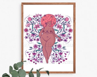 Queen of Flowers - Nude