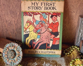 Vintage Illustrated Children’s Book My First Story Book 1934