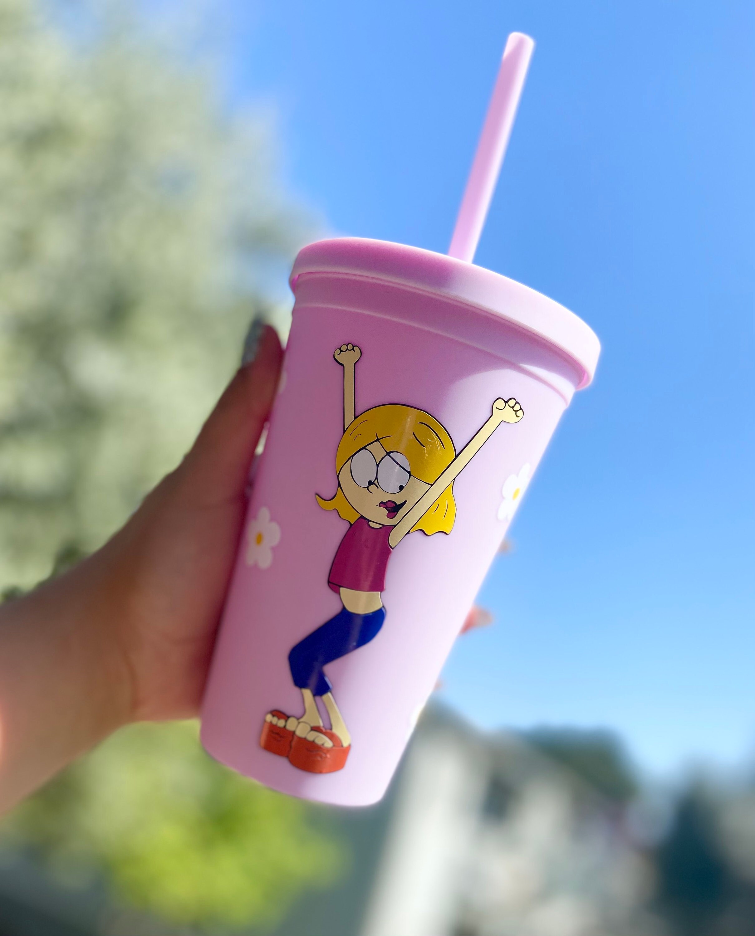 Lizzie McGuire Pink Tumbler Lizzie McGuire Cup Purple Matte Etsy