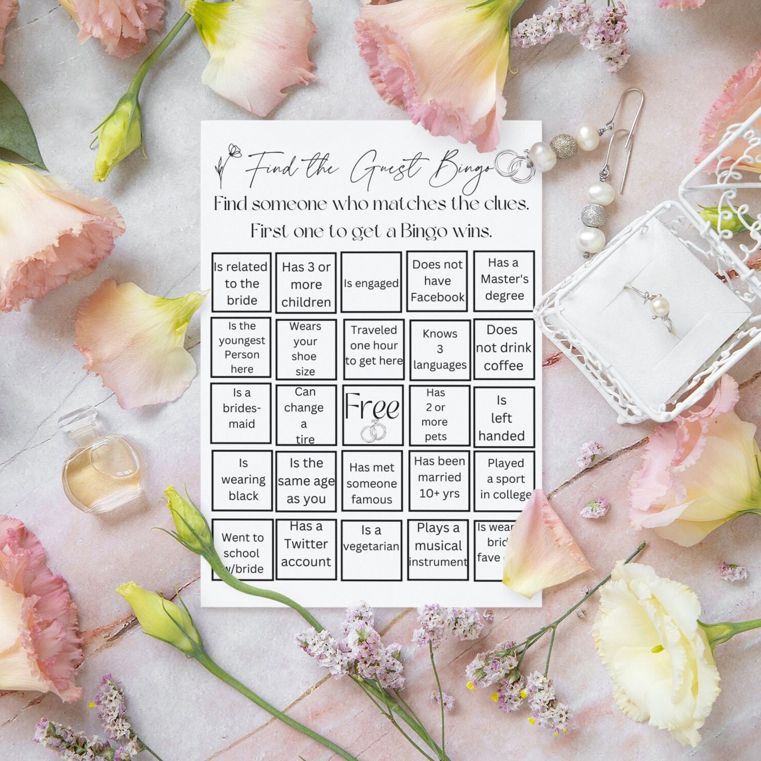 Find the Guest Bingo