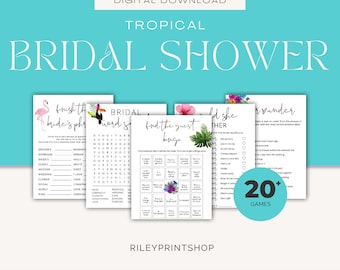 Tropical Bridal Shower Games