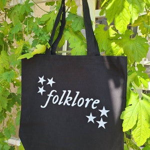 Folklore Inspired Canvas Tote Bag