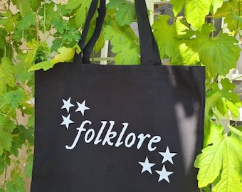 Sac fourre-tout en toile d’inspiration folklorique