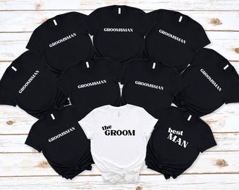 Groom's Wedding Party Tees, Groom Bachelor Party Shirt, Groomsmen Gift, Groom Squad T-Shirts, Best Man Shirt, Groomsman Bachelor Gift Shirt