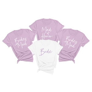Lilac Bridesmaid Shirts, Bachelorette Party Shirts, Bridal Party Shirts, Bridesmaid Proposal Gift, Bachelorette TShirts, Wedding Party