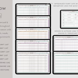 Digital gardening planner planting and maintenance lists for iPad planning