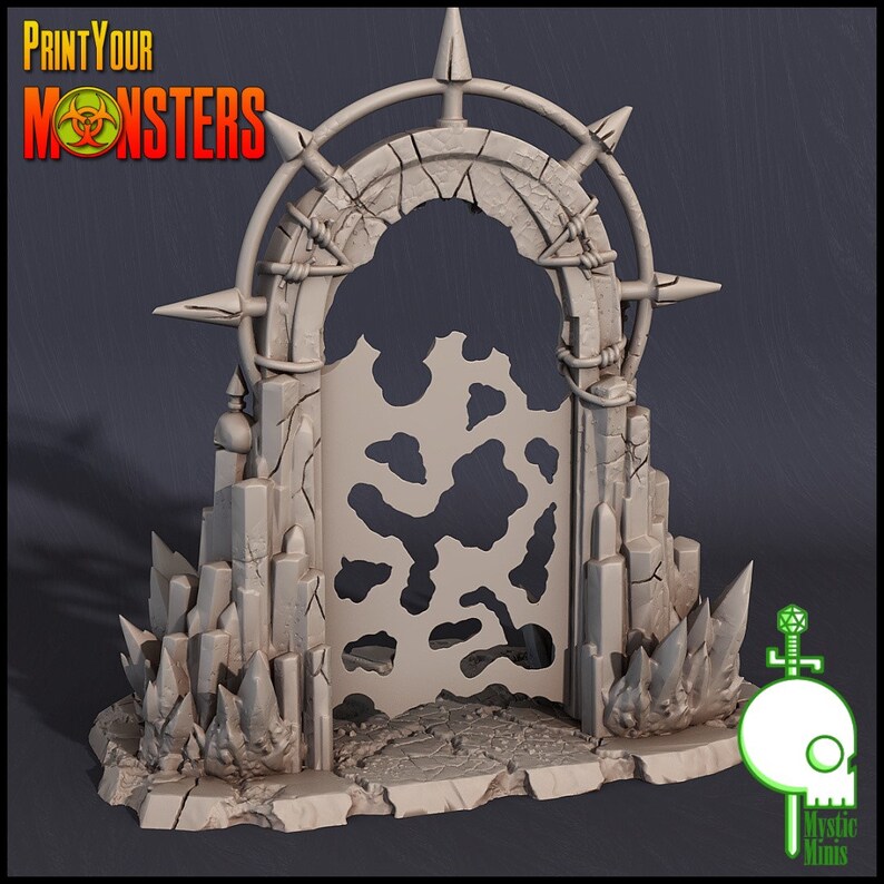 Demon Portal Massive Doorway Terrain DnD TTRPG D&amp;D Horror | Etsy