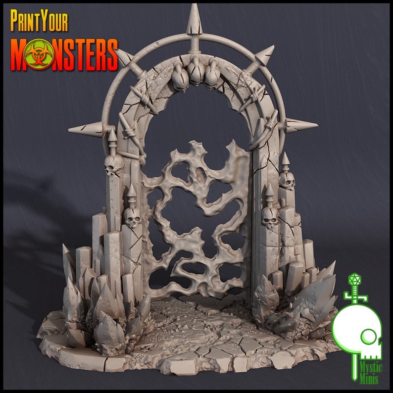 Demon Portal Massive Doorway Terrain DnD TTRPG D&amp;D Horror | Etsy