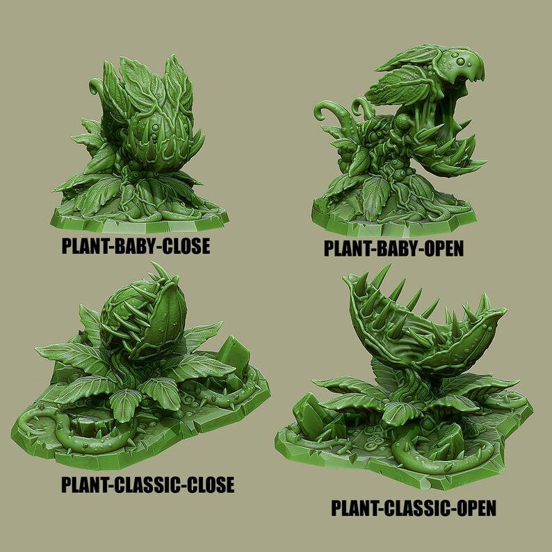 Carnivorous Plants COMPLETE SET of 8 TTRPG Warhammer DnD Etsy