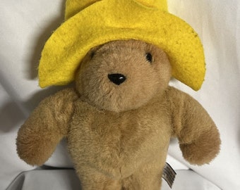 Peluche vintage dell'orso Paddington 1975 1988 Eden Toys 11 pollici di peluche