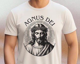 Agnus Dei | Lamb of God T-Shirt | Catholic Clothing | Latin Mass | Jesus Crewneck | Traditional Catholic Gifts