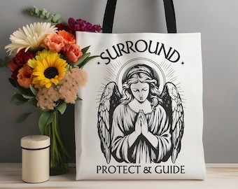 Guardian Angel Tote Bag: Christian Prayer Gift