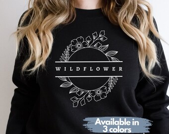 Wildflower Sweatshirt | Floral Sweatshirt | Boho Sweater