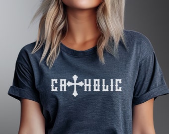 Minimalist Catholic T-Shirt: Unisex Crewneck Faith Apparel