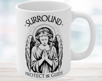 Guardian Angel Praying Coffee Mug - Catholic Gift