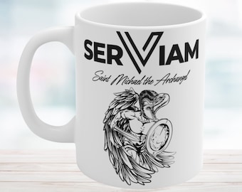 Saint Michael Archangel Coffee Mug | Masculine Catholic Gift