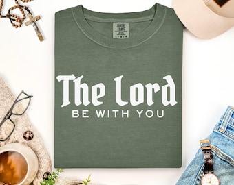 The Lord Be With You Catholic Men’s T-Shirt | Daily Mass Liturgy Tee | Eucharist Devotion Gift