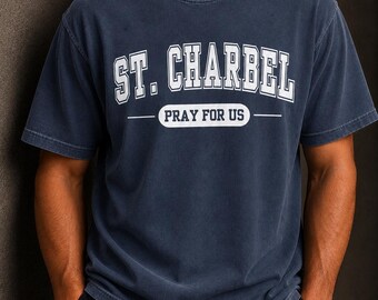 St. Charbel Pray For Us Shirt | Catholic Saint T-Shirt | Comfort Colors Unisex Tee