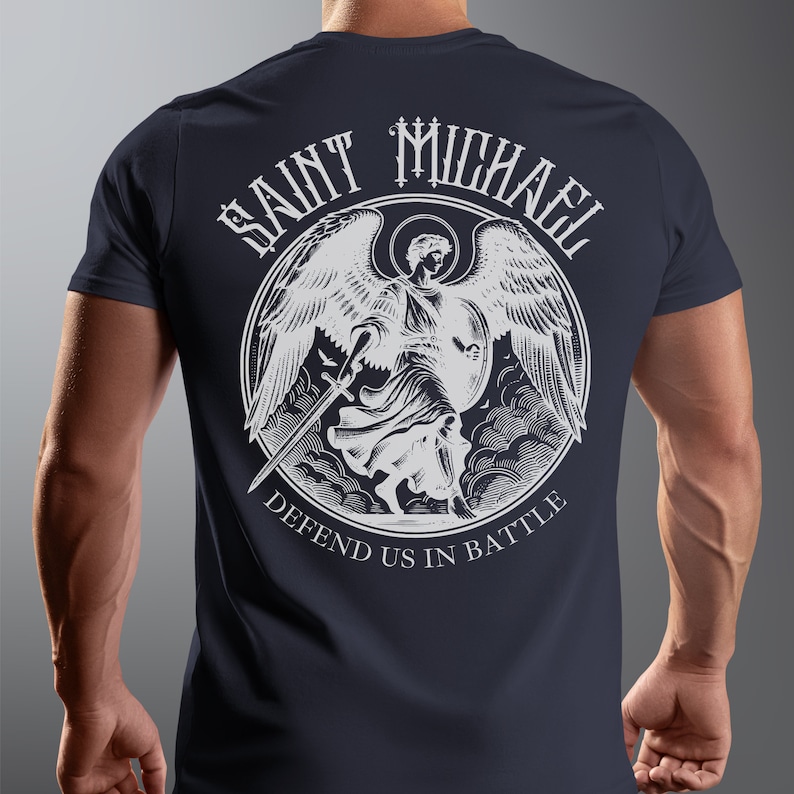 Men´s T-shirt Global Freedom United Archangel Michael Arabic V1 Yellow