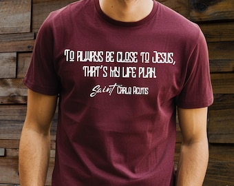 Saint Carlo Acutis T-Shirt: Catholic Millennial Saint Tee