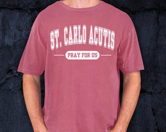 St. Carlo Acutis Shirt | Catholic Modern Saint T-Shirt | Comfort Colors Unisex Tee