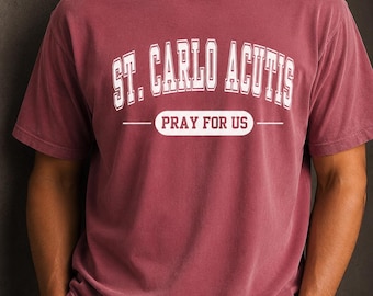 St. Carlo Acutis Shirt | Catholic Modern Saint T-Shirt | Comfort Colors Unisex Tee