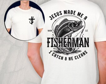 Jesus Fisherman Shirt, Vintage Faith Tee, Mark 1:17 Christian Apparel