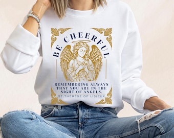 St Therese of Lisieux Sweatshirt: Catholic Women's Spiritual Jumper