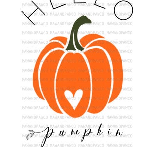 Hello Fall PNG, Pumpkin, Halloween T-shirt Design, Sublimation Designs Downloads, Digital Download, Fall Shirt for Women