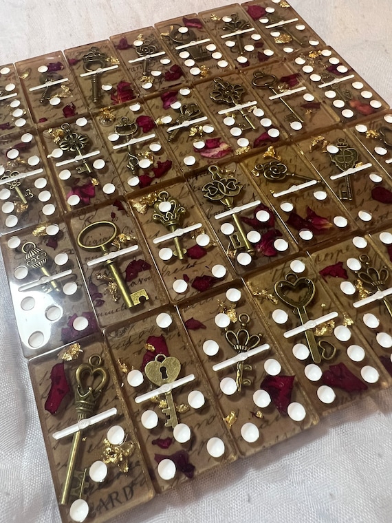 Key to my heart: custom domino set