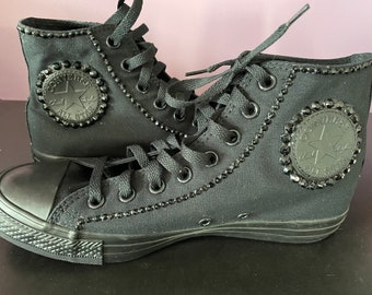 converse leather studded