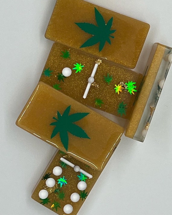 Custom cannabis domino